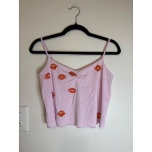 Skims Sleep Cami Set Cherry Blossom Lipstick Size M NWT RARE FULL SET